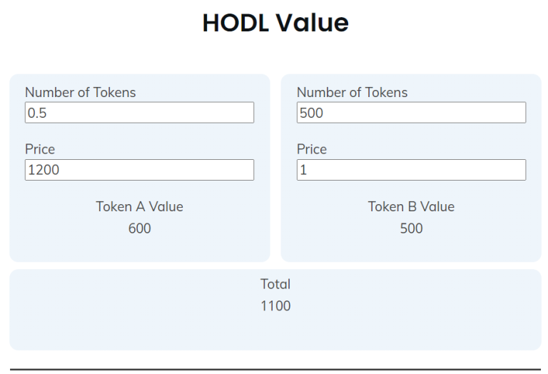 The value of the DeFi investment if it was simply held in the wallet